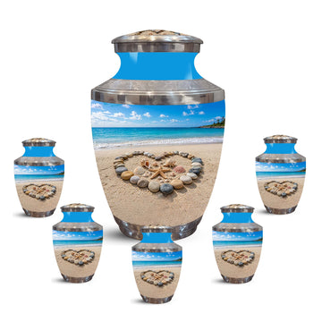 10 inch Large Urn with 5 Keepsake 3 inch