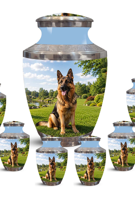 German Shepherd Dog Cremation Urn – Personalized Memorial Urn For Pets