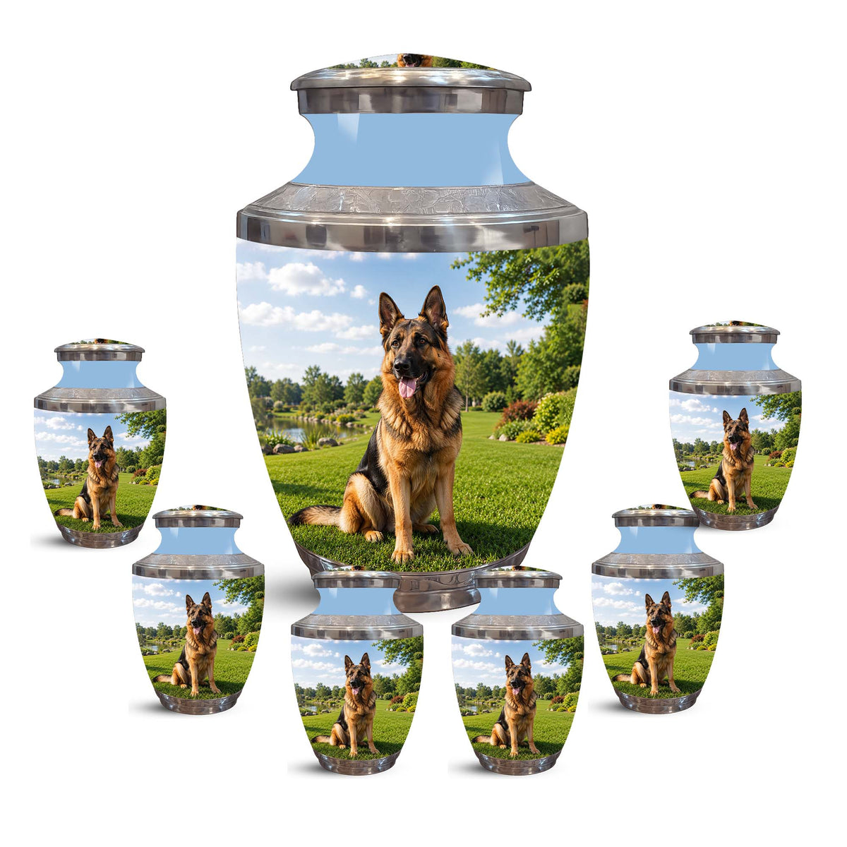 German Shepherd Dog Cremation Urn – Personalized Memorial Urn For Pets