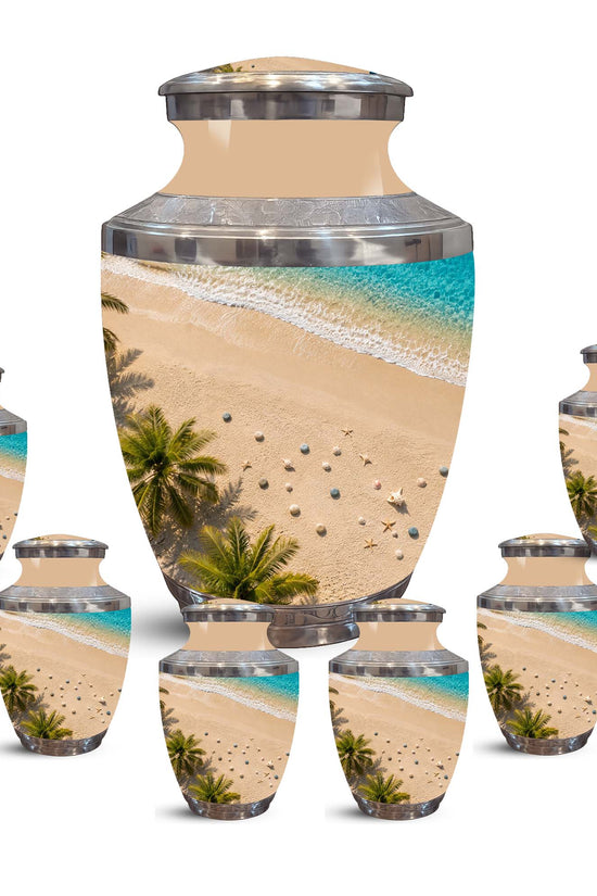 Personalized Beach Cremation Urn – Aluminum Memorial Urns For Ashes