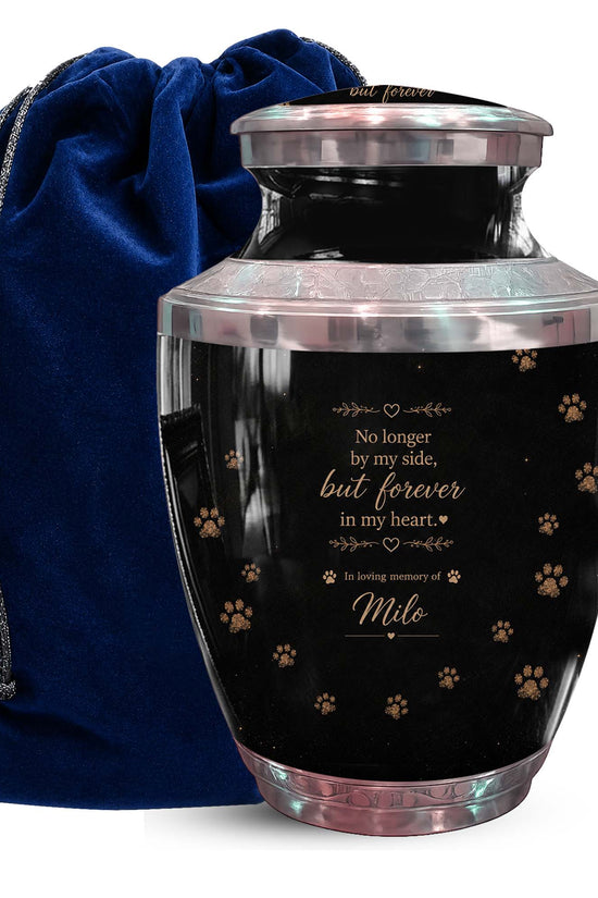 Pet Cremation Urn For Ashes - Personalized Paw Print Pet Urn