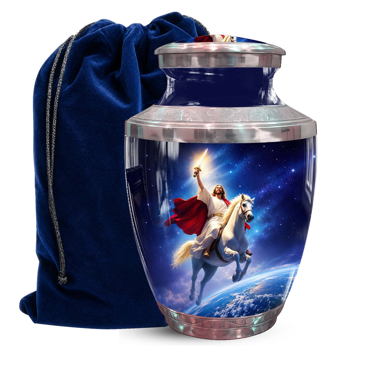 Jesus Cremation Urn For Adults - Catholic Memorial Urn For Ashes