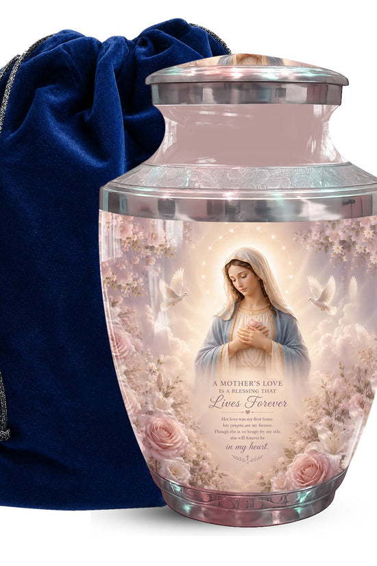 Mother Mary Themed Urn For Mother – Personalized Urns for Females