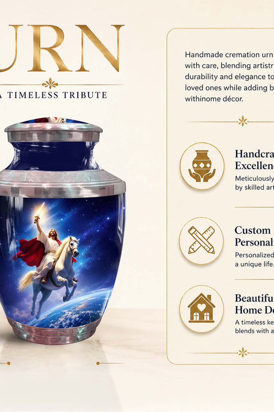 Jesus Cremation Urn For Adults - Catholic Memorial Urn For Ashes