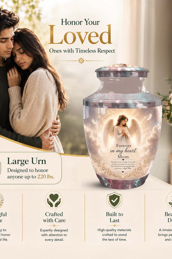 Angel Funeral Urn for Mom - Angel Cremation Urn for Ashes