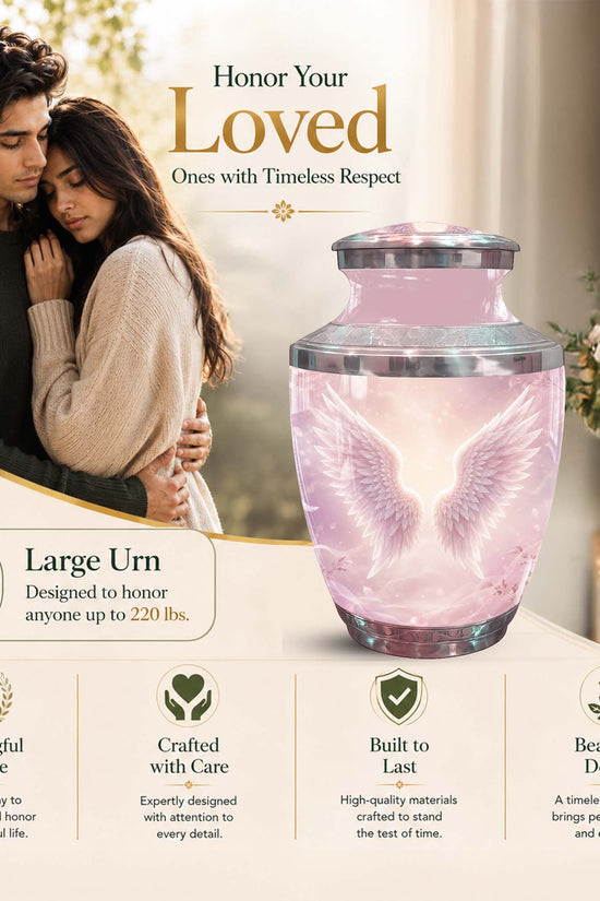Angel Wings Cremation Urn for Women – Memorial Urn for Adult Women