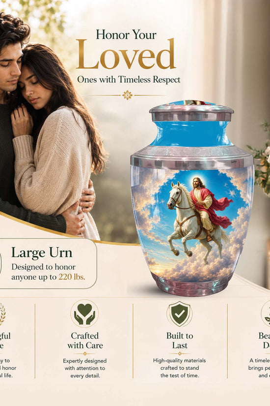 Jesus Urn For Human Ashes – Christian Cremation Urn for Men & Women