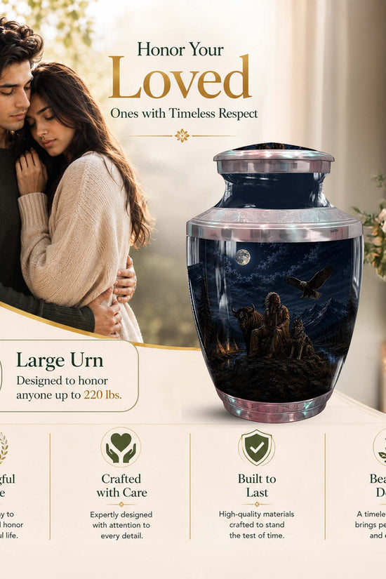 Indigenous Urn For Human Ashes - Native American Cremation Urn