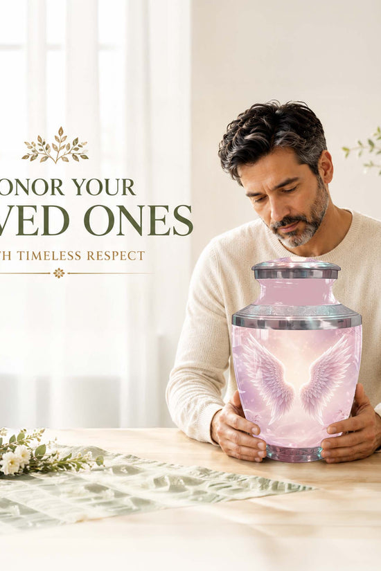 Angel Wings Cremation Urn for Women – Memorial Urn for Adult Women