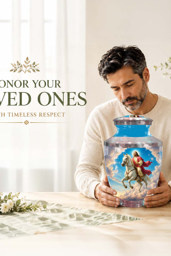 Jesus Urn For Human Ashes – Christian Cremation Urn for Men & Women