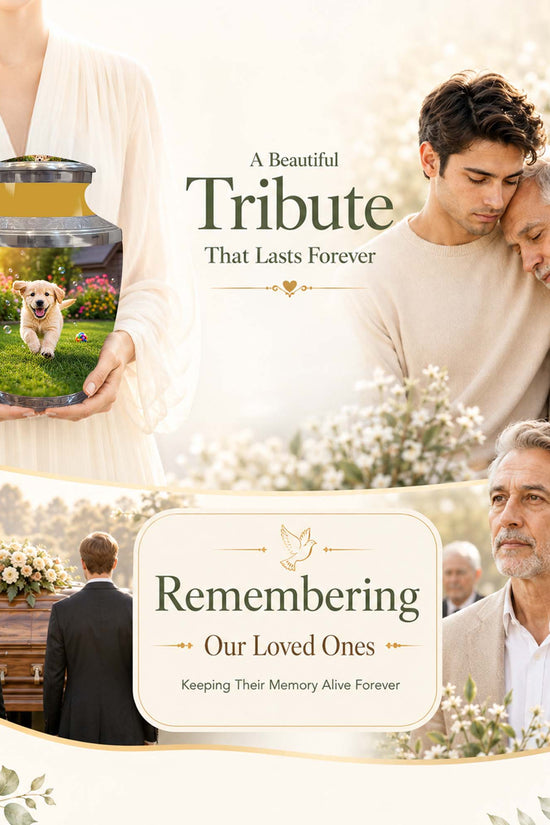 Playful Pet Puppy Cremation Urn - Custom Memorial Urns For Dog Ashes