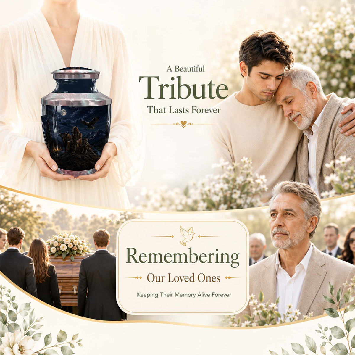 Indigenous Urn For Human Ashes - Native American Cremation Urn