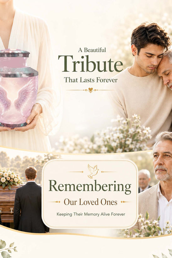 Angel Wings Cremation Urn for Women – Memorial Urn for Adult Women