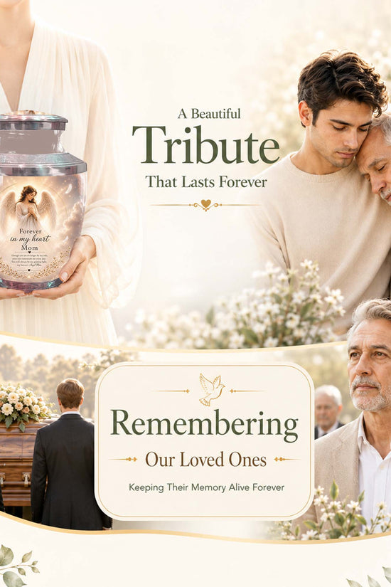 Angel Funeral Urn for Mom - Angel Cremation Urn for Ashes