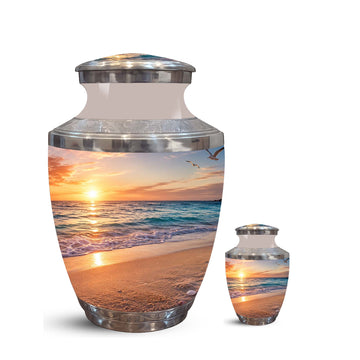 10 inch Large Urn with 1 Keepsake 3 inch
