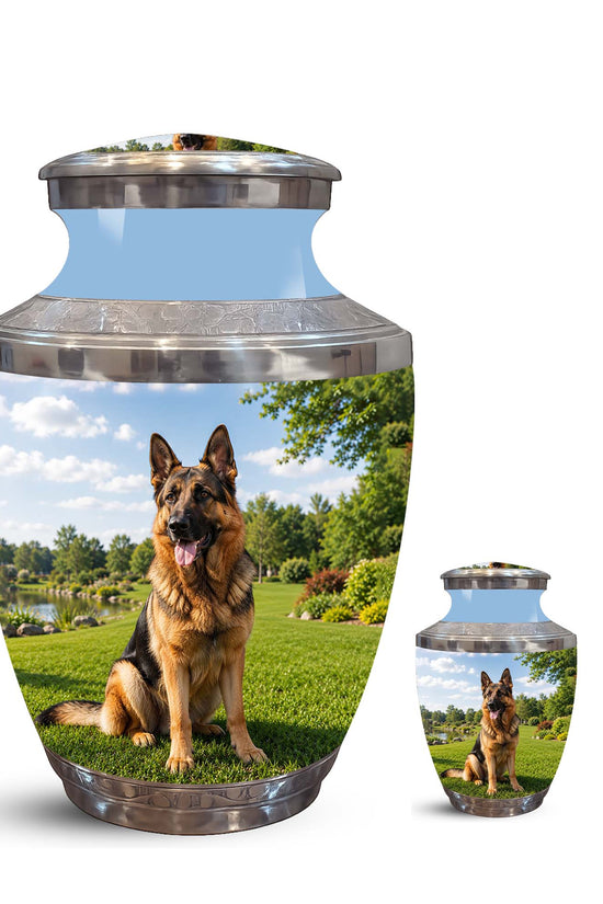 German Shepherd Dog Cremation Urn – Personalized Memorial Urn For Pets