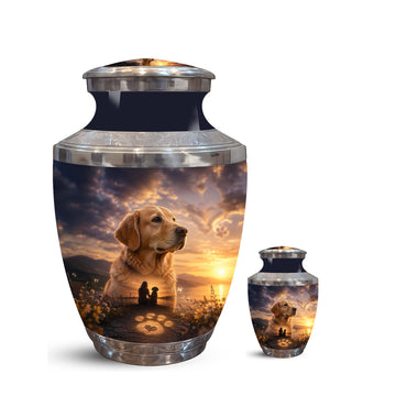 10 inch Large Urn with 1 Keepsake 3 inch