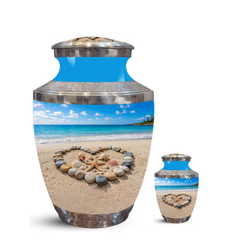 10 inch Large Urn with 1 Keepsake 3 inch