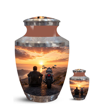 10 inch Large Urn with 1 Keepsake 3 inch