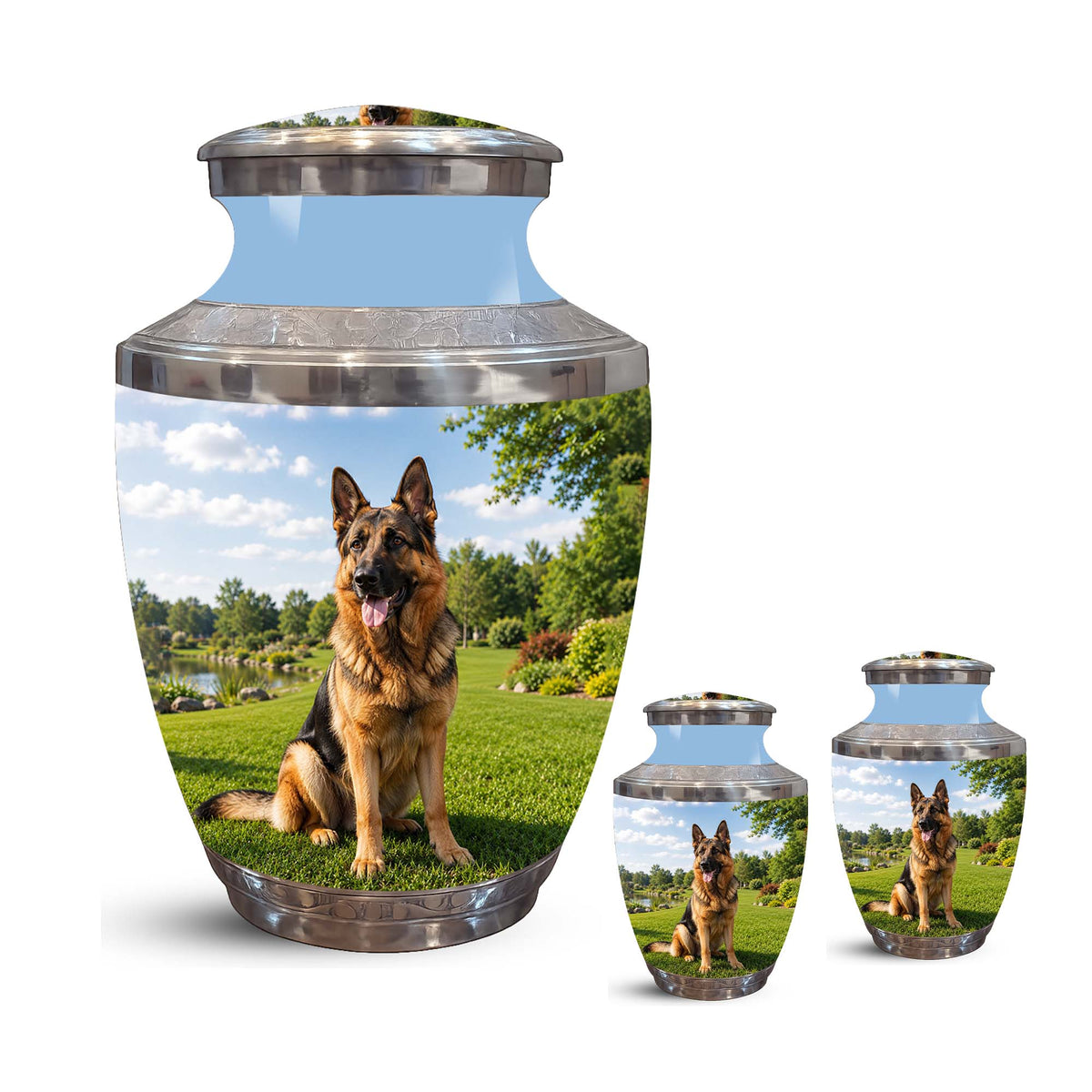 German Shepherd Dog Cremation Urn – Personalized Memorial Urn For Pets
