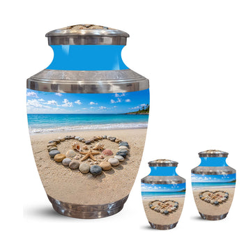 10 inch Large Urn with 2 Keepsake 3 inch