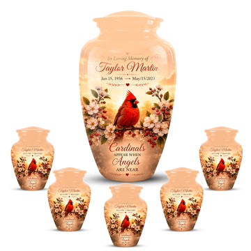 10 inch Large Urn with 5 Keepsake 3 inch