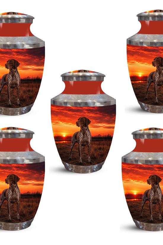 Personalized Dog Memorial Urn – Sunset Tribute Pet Cremation Keepsake For Ashes