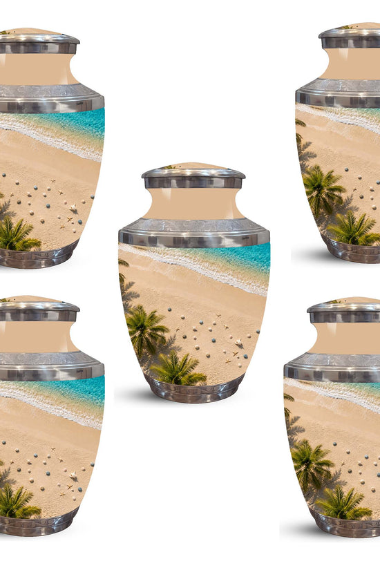 Personalized Beach Cremation Urn – Aluminum Memorial Urns For Ashes