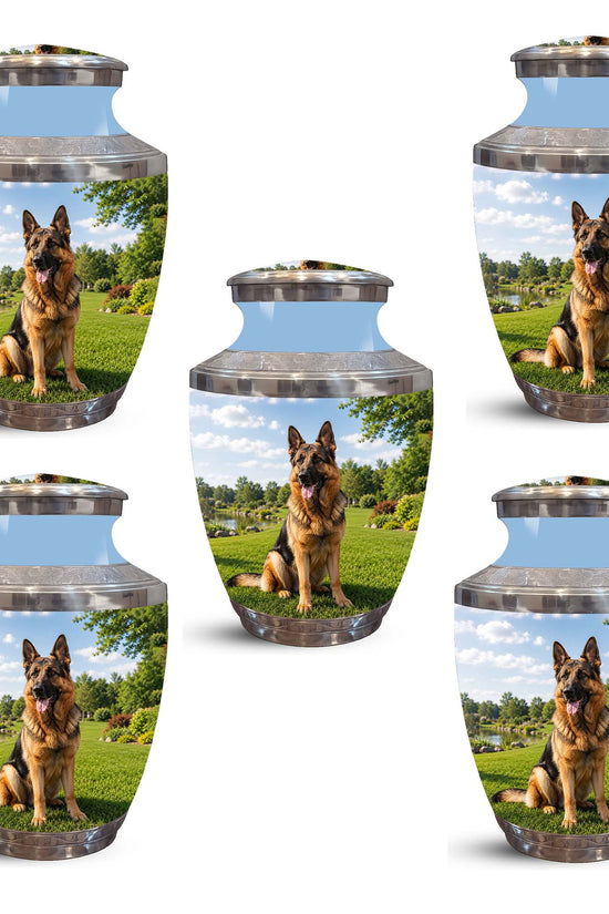 German Shepherd Dog Cremation Urn – Personalized Memorial Urn For Pets