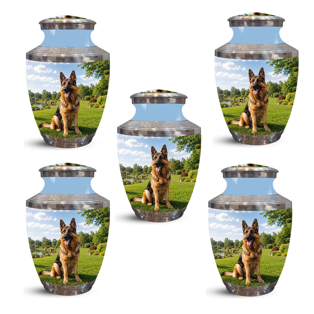 German Shepherd Dog Cremation Urn – Personalized Memorial Urn For Pets