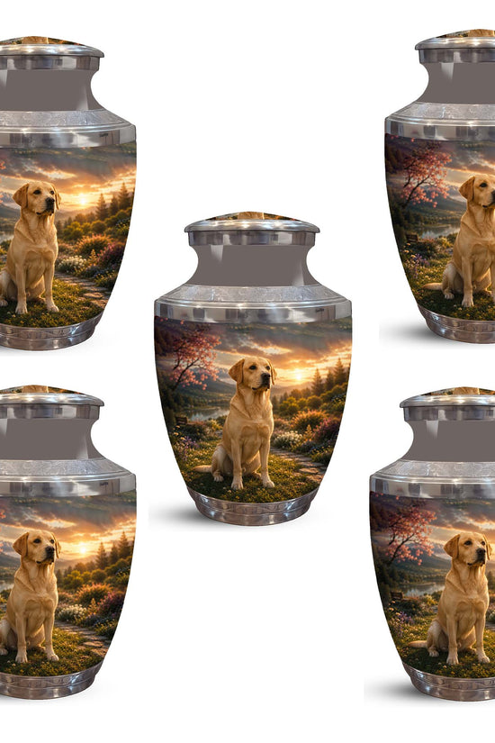 Personalized Golden Retriever Cremation Urn – Pet Ashes Funeral Urn