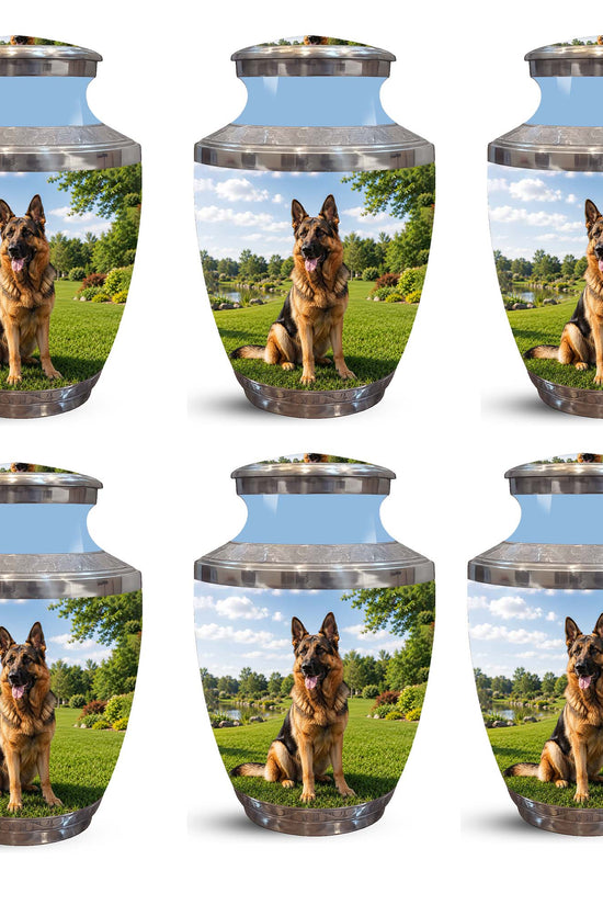 German Shepherd Dog Cremation Urn – Personalized Memorial Urn For Pets