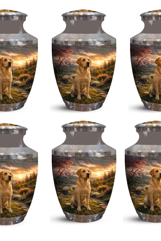 Personalized Golden Retriever Cremation Urn – Pet Ashes Funeral Urn