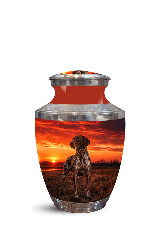 Personalized Dog Memorial Urn – Sunset Tribute Pet Cremation Keepsake For Ashes