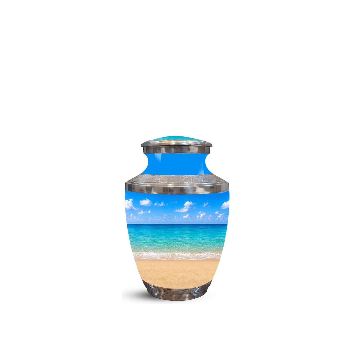 Ocean Breeze Memorial Urn – Personalized Beach Cremation Urn For Ashes