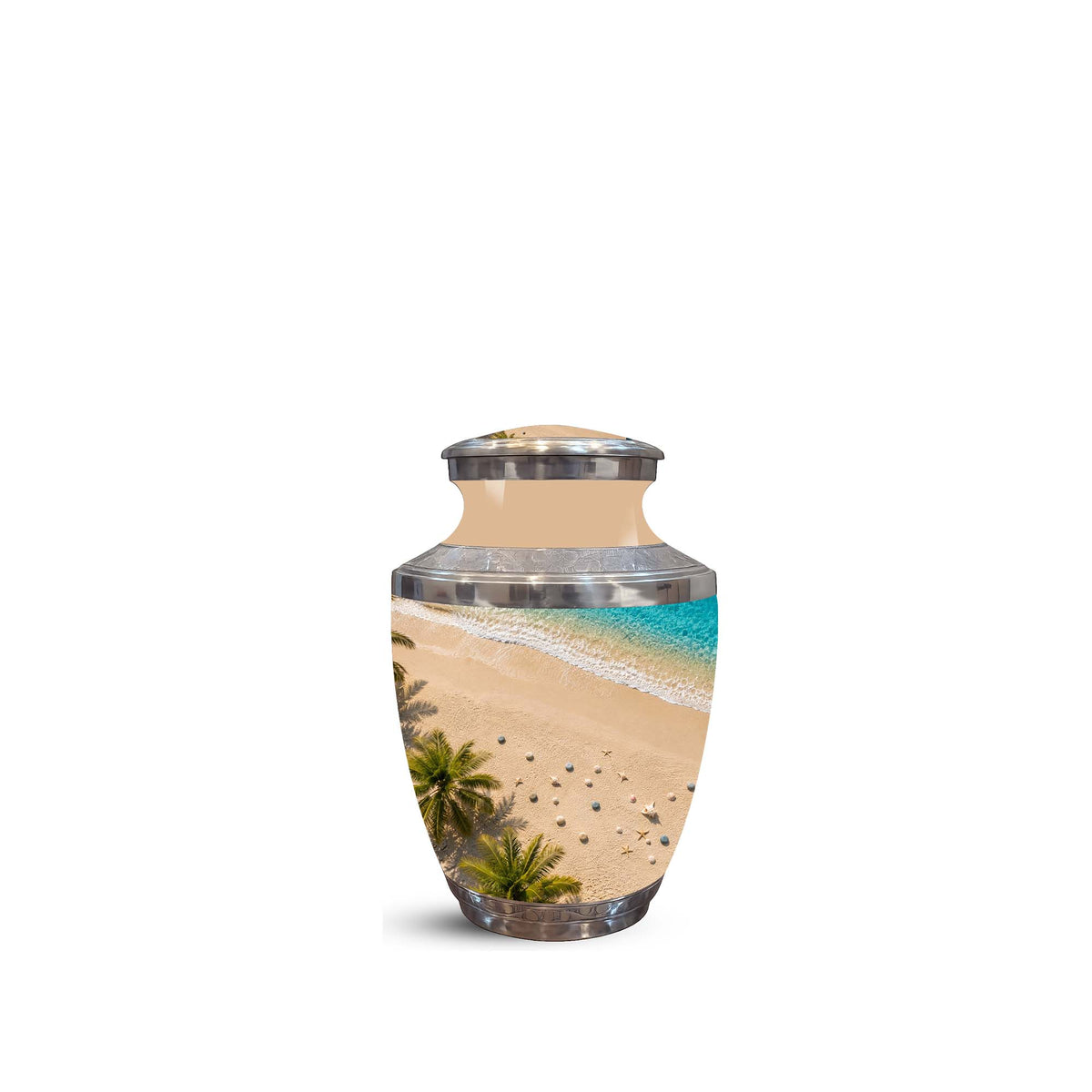Personalized Beach Cremation Urn – Aluminum Memorial Urns For Ashes
