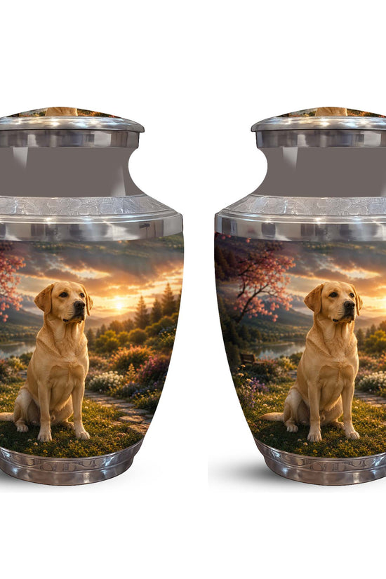 Personalized Golden Retriever Cremation Urn – Pet Ashes Funeral Urn