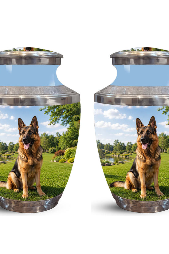 German Shepherd Dog Cremation Urn – Personalized Memorial Urn For Pets