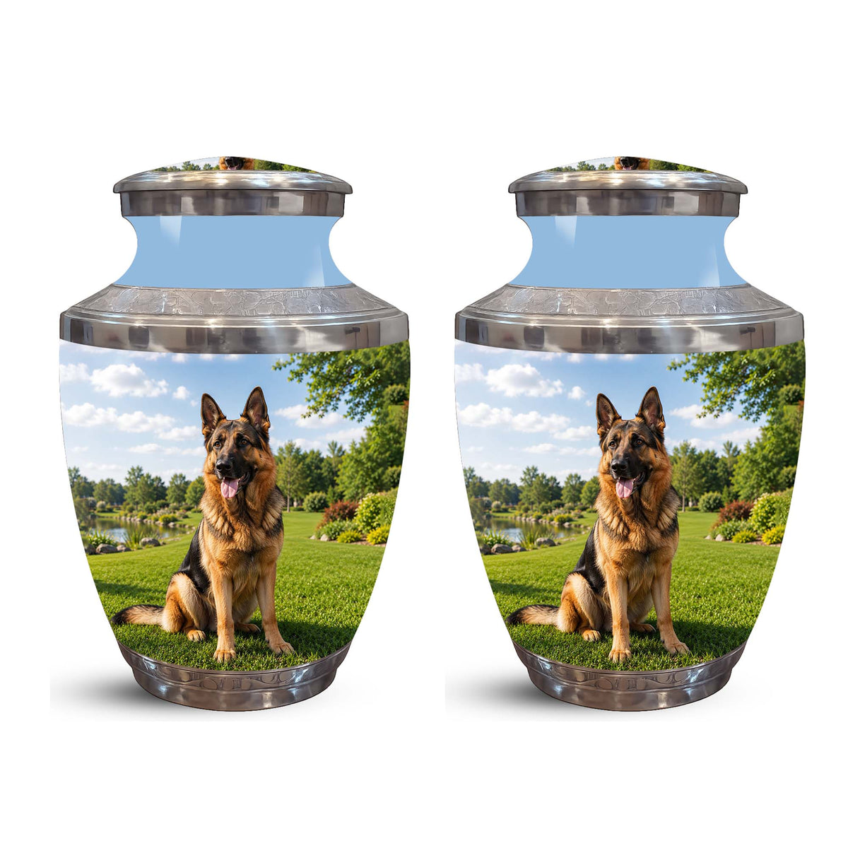 German Shepherd Dog Cremation Urn – Personalized Memorial Urn For Pets